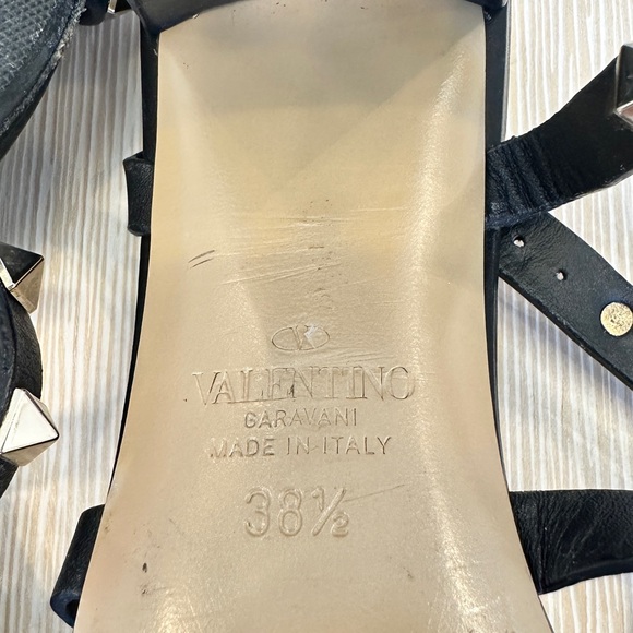 VALENTINO ROCKSTUD CALFSKIN ANKLE STRAP SANDAL 60MM
 size 38 1/2 (8) - Picture 10 of 16